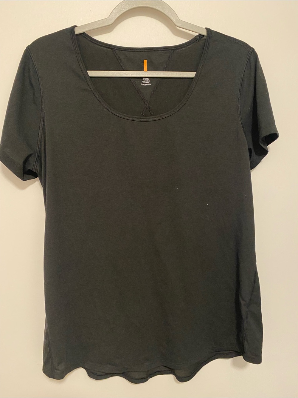 Lucy Black Activewear Tshirt Large
